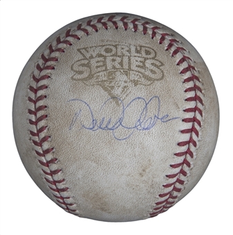 2009 Derek Jeter Signed World Series Game 1 Used OML Selig Baseball Used On 10/28/2009 (MLB Authenticated)
